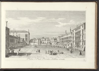 Udsigt over Campo San Polo i Venedig St. Paul
