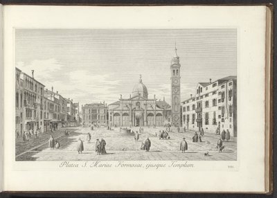 Udsigt på Campo Santa Maria Formosa i Venedig The Square of St. Mary Formosa og dets tempel (titel på objektet) Gezichten op bugemenen en pleinen in Venetië (serietitel) Den mest berømte udsigt over byen Venedig, fra Antonius-kanalens 38. luftrelief af Antonio Visentini