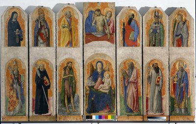 Polyptykon af Praglia, ca. 1448 af Antonio Vivarini