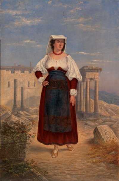 Italiensk kvinde, ca. 1890-1899. af Antonio Zeno Shindler