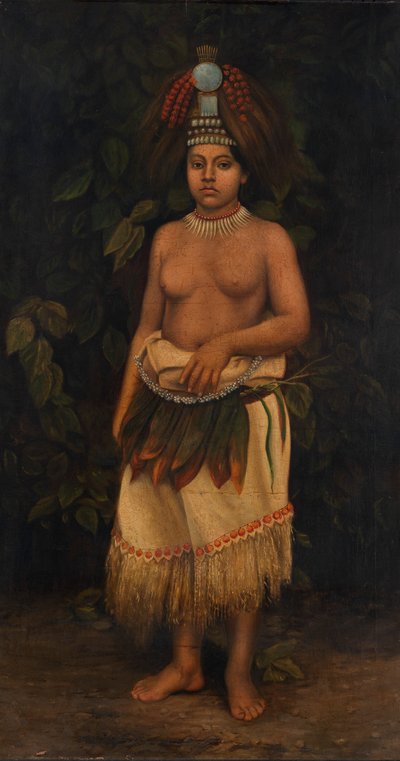 Samoansk kvinde, ca. 1885-1899. af Antonio Zeno Shindler