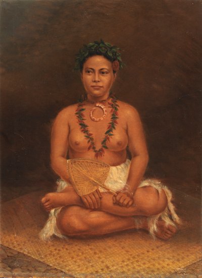 Samoansk kvinde, ca. 1890-1899. af Antonio Zeno Shindler