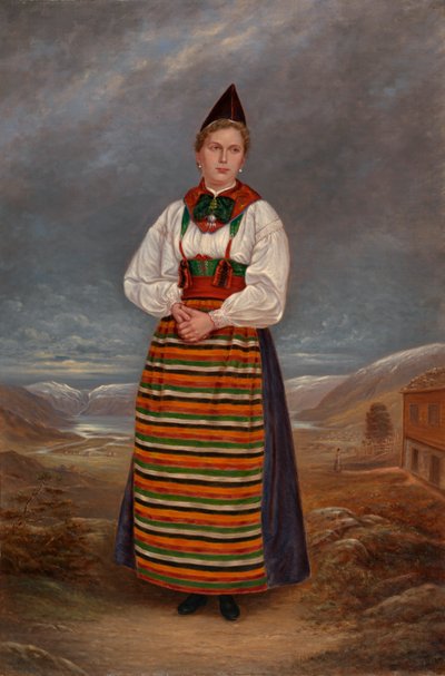 Svensk dame, ca. 1893. af Antonio Zeno Shindler