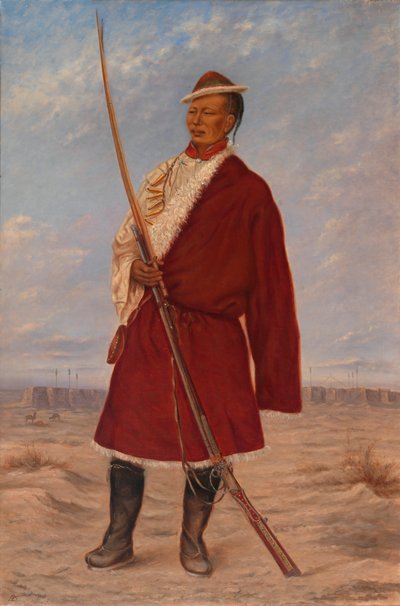 Tibetansk mand, ca. 1893 af Antonio Zeno Shindler