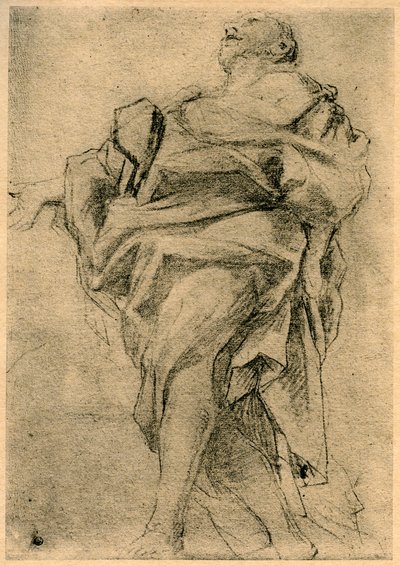 Undersøgelse af figuren af en apostel, 1913. af Antonio da Correggio