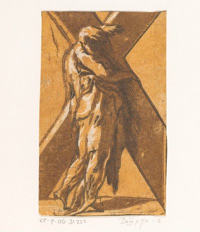Sankt Andreas Kristus og de tolv apostle (serietitel) af Antonio da Trento (attributed to)