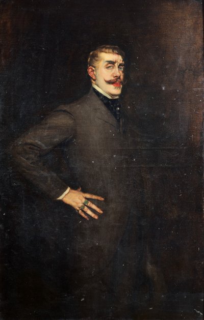 Antonio de La Gandara - Portræt af Jean Lorrain af Antonio de la Gandara