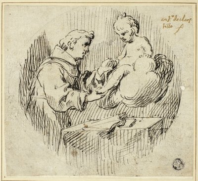 Sankt Antonius af Padua med Jesusbarnet af Antonio del Castillo y Saavedra