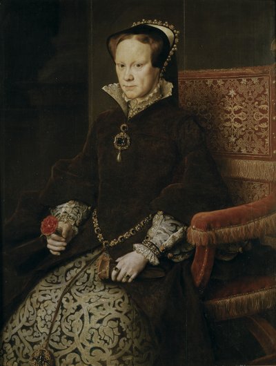 Portræt af Mary I af England, 1554 af Antonis Mor