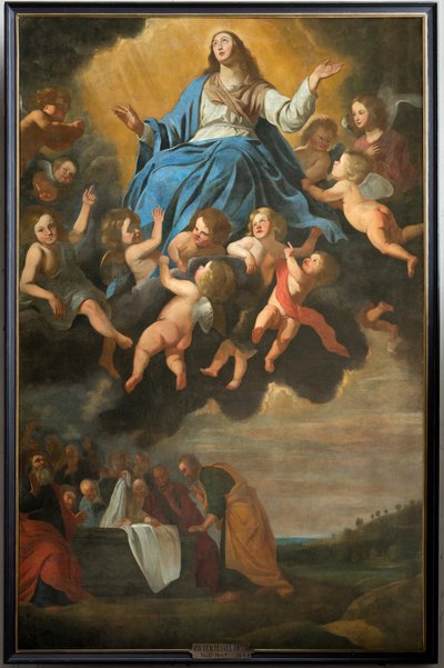 Sognekirke (Saint Eligius Sognekirke). maleri. "Antagelse af Maria". Anthony van den Heuvel. af Antoon van den Heuvel