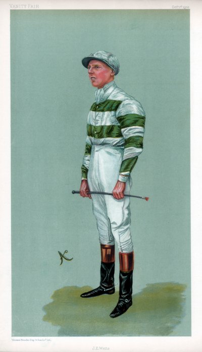 John Evelyn Watts, britisk jockey, 1903. af Ao