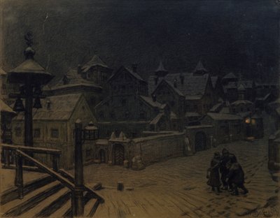 Boyars palæer sover, 1918 af Apollinari Mikhailovich Vasnetsov