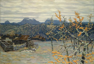 Landsby i Uralbjergene af Apollinari Mikhailovich Vasnetsov