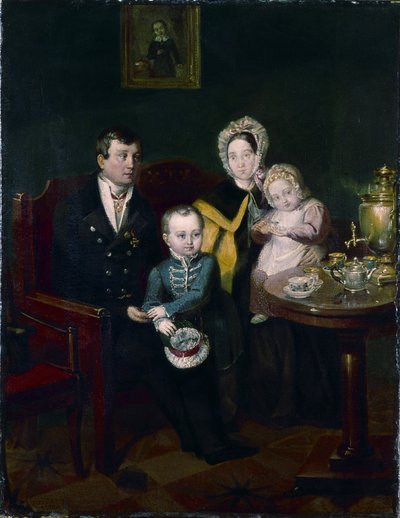 Familieportræt, 1837 af Apollon Nikolayevich Mokritsky