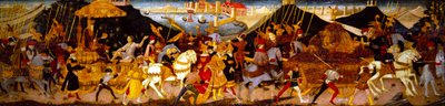Cassone-panel, Cæsars triumf (på panel) af Apollonio di Giovanni di Tommaso