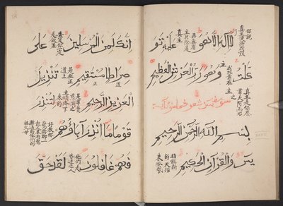 Koranen, BL IO Islamisk 3440, f.13v-14r af Arabic School