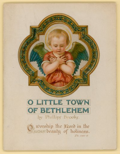 Illustration til O Little Town of Bethlehem (chromolitho) af Archibald Henning
