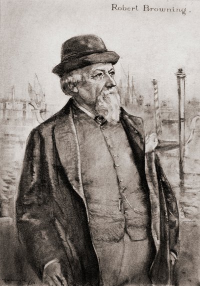 Robert Browning af Archibald Standish Hartrick