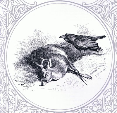 Deer and Raven, pub. af Book Club Associates af Archibald Thorburn
