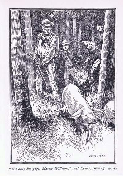 Det er kun grisene, mester William, sagde Ready, 1900-tallet af Archibald Webb