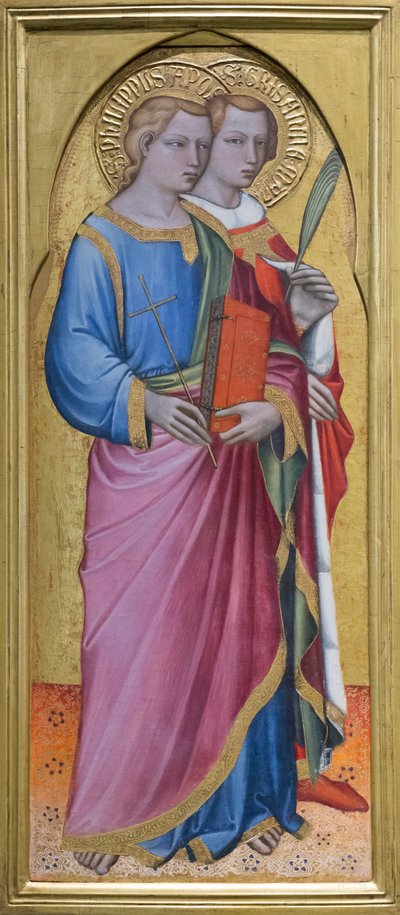 Apostlen Filip og Grisante af Aretino Luca Spinello or Spinelli