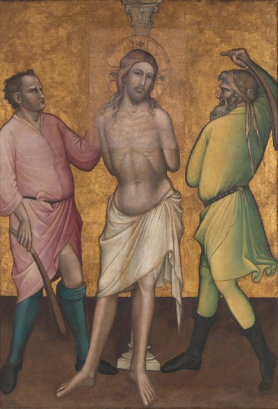 Flagelationen, ca. 1395-1400 af Aretino Luca Spinello or Spinelli
