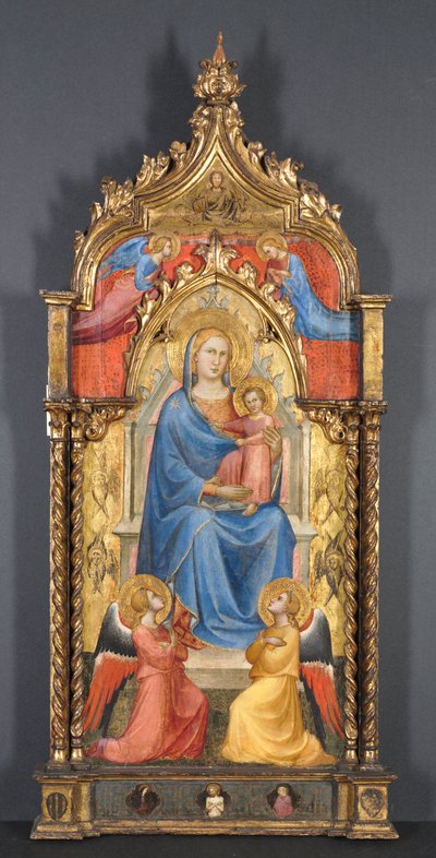 Jomfru og barn med engle, 1405. af Aretino Luca Spinello or Spinelli