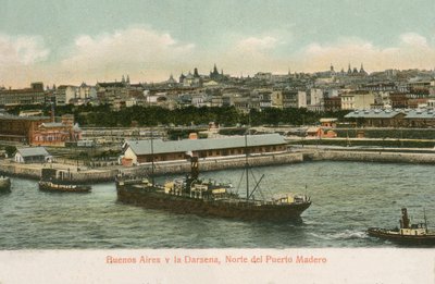 Darsena docks, Puerto Madero, Buenos Aires, Argentina (farvet foto) af Argentinian Photographer