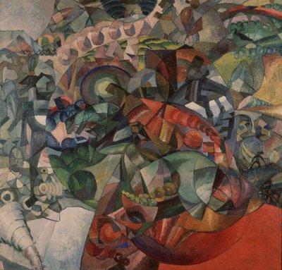 Allegori om den patriotiske krig i 1812, 1912 af Aristarkh Vasilievic Lentulov