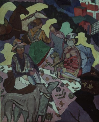 Ved havet, 1915-1916 af Aristarkh Vasilievic Lentulov