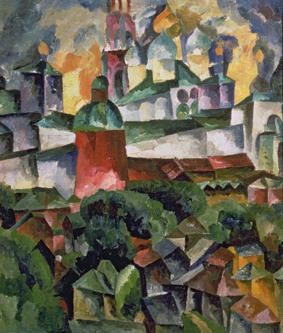 Landskab nær Troize-Sergiev af Aristarkh Vasilievic Lentulov