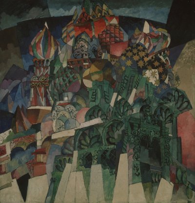 Basil Cathedral, 1913 af Aristarkh Vasilievic Lentulov