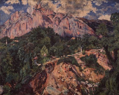 Ai-Petri-bjerget, 1926 af Aristarkh Vasilyevich Lentulov