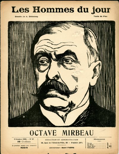 Cover af "" The Men of the Day "", Satirical in B & W af Aristide Delannoy