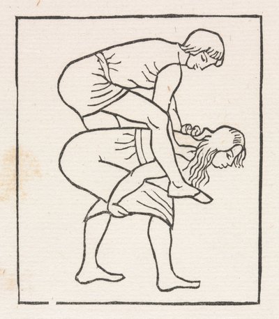 Daphnis og Chloe: Daphnis lægger æblet i Chloes skød af Aristide Maillol