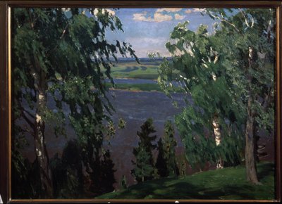 Grøn støj. Maleri af Arkadi (Arkady) Alexandrovich Rylov (1870-1939), olie på lærred af Arkadij Aleksandrovic Rylov