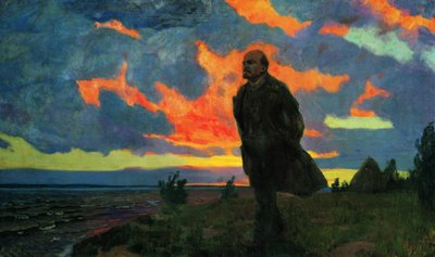 Lenin og Razliv, 1934 af Arkadij Aleksandrovic Rylov
