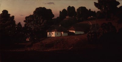 Aften i Ukraine, 1878 af Arkhip Ivanovich Kuindzhi
