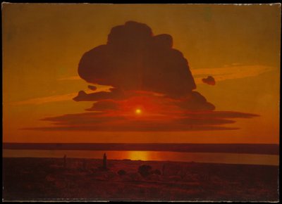 Rød solnedgang på Dnepr af Arkhip Ivanovich Kuindzhi