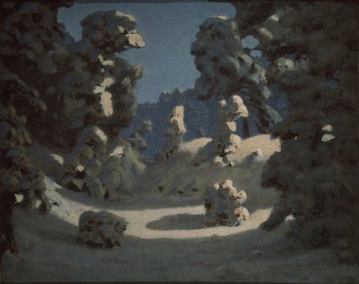 Solpletter på rimfrosten, 1876-1890 af Arkhip Ivanovich Kuindzhi