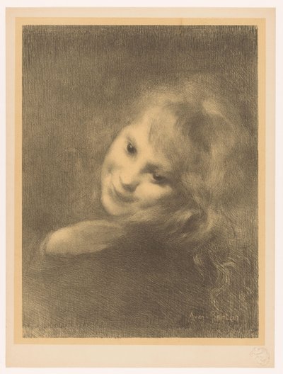 smilende pige af Armand Berton