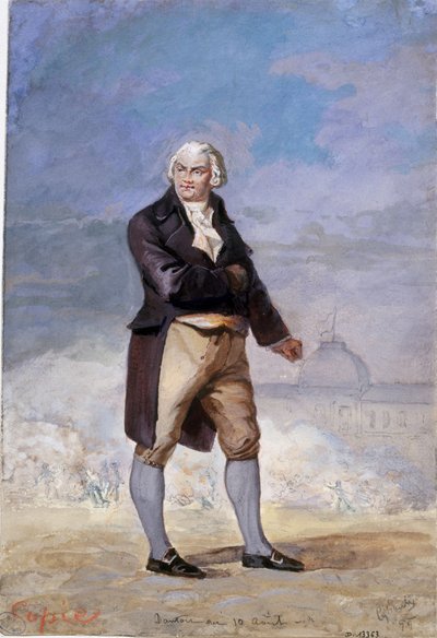 Portræt af Georges Jacques Danton 1759-1794, 1879. af Armand Cyboule