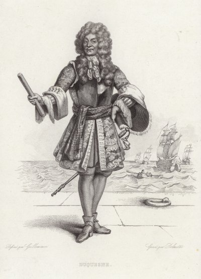 Portræt af Abraham Duquesne af Armand Guilleminot