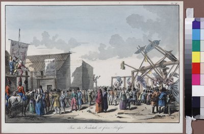 Swing Ride at a Russian Fair af Houbigant, Armand-Gustave af Armand Gustave Houbigant