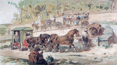 Transportscene fra det 17. århundrede af Armand Jean Heins