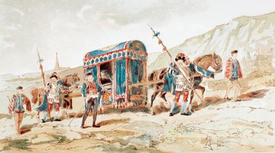 Et 1500-tals adelsmandshesttegnede kuld af Armand Jean Heins