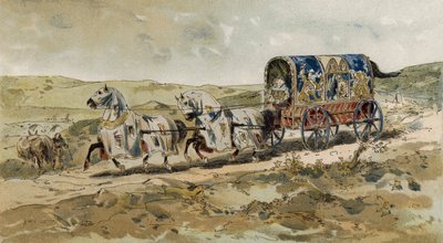 Vogn af en dame, 13. århundrede af Armand Jean Heins