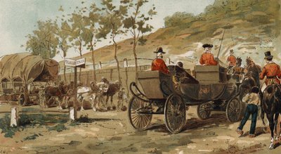 Renaix-vogn og kongelig vogn af kong Leopold I, Belgien, 1800-tallet af Armand Jean Heins