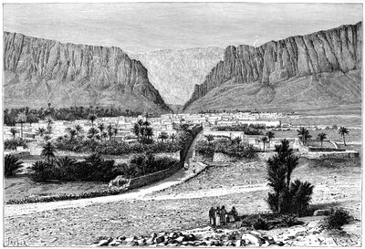 El-Kantara Gorge, Tunesien, 1895. af Armand Kohl