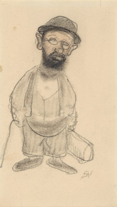 Portræt af Henri de Toulouse-Lautrec. af Armand Rassenfosse